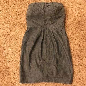 EUC French Connection Jean strapless dress